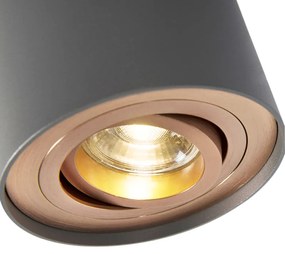 Spot cinza com cobre giratório e inclinável - Rondoo Up Design,Moderno