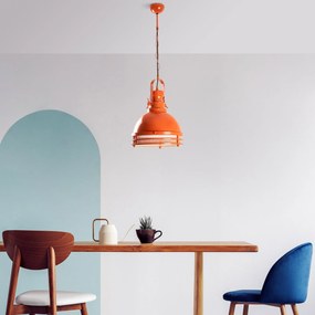Candeeiro de Teto Saglam – Laranja – Ø30 h:40 cm