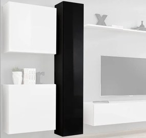 Mueble colgante modelo Baza 30x180 en color negro