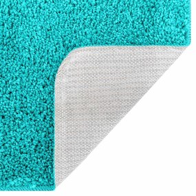 Conjunto de Tapetes de Banho 3 Peças VidaXL Turquesa Polipropileno Ant