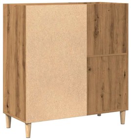 Armário discos 84,5x38x89cm deriv. madeira carvalho artisiano