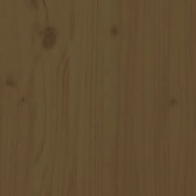 Cama de paletes 100x200 cm madeira pinho maciça castanho mel