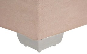 Cama de casal continental em tecido cor de areia 180 x 200 cm ADMIRAL Beliani