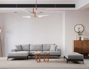 Sofá de Canto Eti – Cinzento – 170 x 280 cm