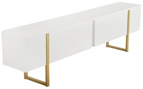 Móvel TV Serenity – Branco e Dourado – 180 cm x 50 cm x 29,5 cm
