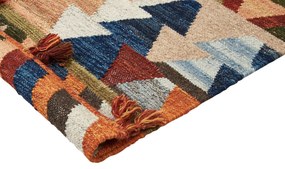 Tapete Kilim em lã multicolor 160 x 230 cm KAGHSI Beliani