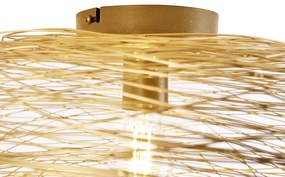 Candeeiro de teto design oval dourado - Sarella Design