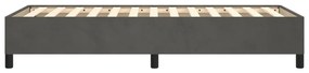 Estrutura de cama sem colchão 90x190 cm veludo cinzento-escuro