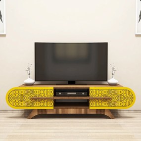 Móvel TV Defne – Nogueira – 145x37x37 cm