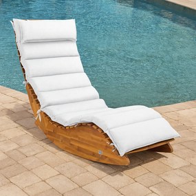 Almofada para espreguiçadeira (NÃO INCLUÍDA) 177 x 58 x 7 cm Creme