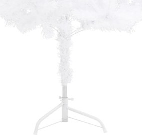 Árvore de Natal artificial de canto 210 cm PVC branco