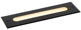 Foco de chão moderno preto 30 cm com LED IP65 - Eline Moderno