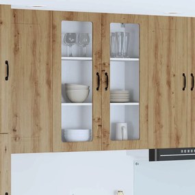 vidaXL Armário de cozinha suspenso Carvalho Artesanal 80 x 31 x 100 cm