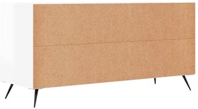 Móvel para TV 102x36x50 cm derivados madeira branco brilhante