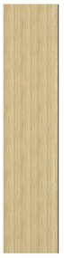 Armário espelhado p/ casa banho 60x15x75 cm MDF branco/carvalho