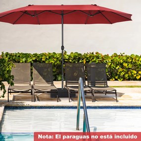 Base para guarda-sol de pátio com sacos de areia 2 botões de ajuste Base adaptadora para guarda-sol de piscina Base para guarda-sol de mercado Carga 9