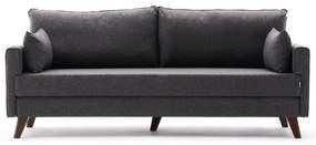 Sofá-Cama de 3 Lugares Bella – Antracite – 208 x 85 x 81 cm