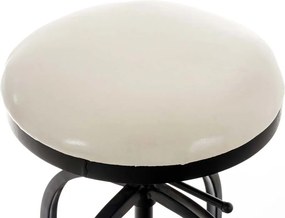 Banco de bar Radong 45 x 73-93 x 45 cm Preto