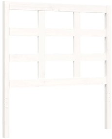 Cama sem colchão 90x190 cm madeira de pinho maciça branco