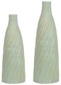 Terracota Jarro decorativo 54 Verde Dourado FLORENTIA Beliani