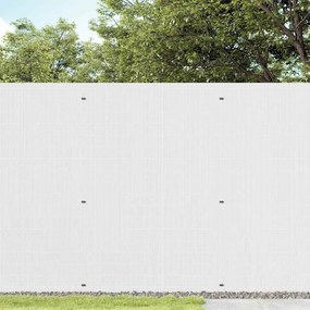 Cerca de jardim dupla face branco 1,8x5 m PVC