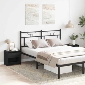 Conjunto de camas de cabeceira vidaXL 2 pcs Carvalho Preto 40x30x39 cm em madeira de engenharia