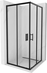 Mexen Rio cabine de duche quadrada 90 x 90 cm, transparente, preta - 860-090-090-70-00