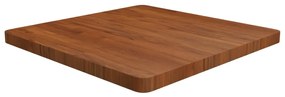 vidaXL Tampo mesa quadrado 70x70x4 cm carvalho tratado castanho-escuro