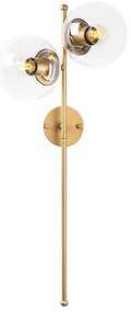 Aplique de Parede Fazli – Dourado Brilhante – 32 x 27 x 72 cm