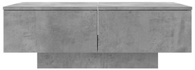 Mesa de centro 90x60x31 cm contraplacado cinzento cimento