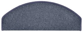 Tapetes de escada 30 pcs 65x24x4 cm cinzento escuro e azul