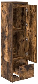 Aparador alto 29,5x34x119,5cm deriv. madeira carvalho fumado