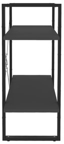 Estante com 2 prateleiras 80x30x70 cm derivados madeira cinza