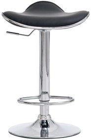 Conjunto de 2 bancos de bar Shanghai 45 x 71-91 x 45 cm Preto