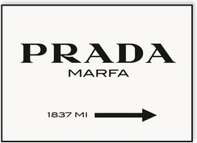 Póster emoldurado Prada