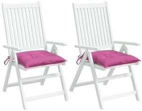 Almofadões para cadeira 2 pcs 40x40x7 cm tecido rosa