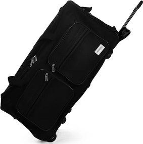 Mala de viagem com rodas e capacidade de 85L, 70 x 36 x 34 cm Preto