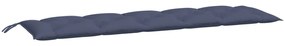 Almofadões banco jardim 2 pcs 180x50x7cm oxford azul-marinho