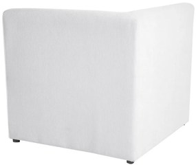 Sofá modular de 2 lugares em bombazine branco sujo LEMVIG Beliani