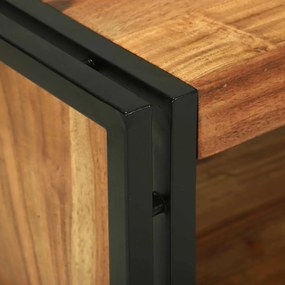 Mesa de Café 90x50x38 cm Madeira Maciça de Acácia