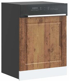 Painel máquina lavar louça Porto madeira velha 60x1,5x67 cm