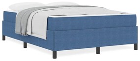 Estrutura da Cama Azul 140 x 200 cm Tecido de veludo côtelé