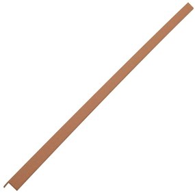 Perfis angulares p/ pavimento em WPC 5 pcs 170cm castanho claro