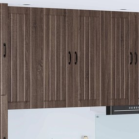vidaXL Armário de cozinha suspenso Carvalho Marrom 80 x 31 x 100 cm