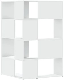 Estante canto 4 prateleiras 85x85x140 cm deriv. madeira branco