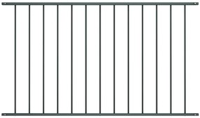 vidaXL Painel de vedação em aço com revestimento em pó 1,63x1,25 m antracite