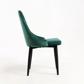 Cadeira Kan Veludo - Verde