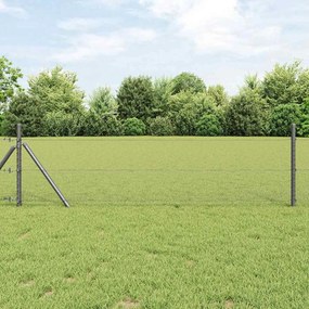 vidaXL Cerca Hexagonal Cinzeto 0,4 x 10 m PVC