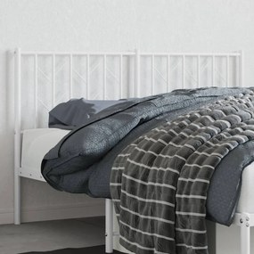 Cabeceira de cama 140 cm metal branco