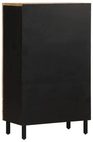 Armário alto 60x33,5x110 cm madeira de mangueira áspera maciça